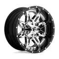 FUEL OFF-ROAD D266 LETHAL CHROME PLATED GLOSS BLACK LIP | 20x12 -44 106.1 (6x135/6x139.7)