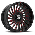 XF OFFROAD XF-239GBMRED Gloss Black Milled Red | 22x12 -44 106.4 (6x135/6x139.7)
