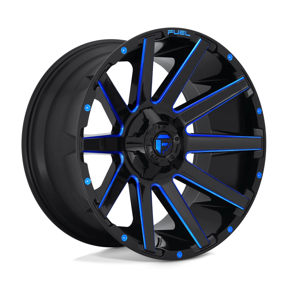 FUEL OFF-ROAD D644 CONTRA GLOSS BLACK BLUE TINTED CLEAR | 20x9 1 125.1 (8x170)