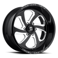 FUEL OFF-ROAD D587 FLOW GLOSS BLACK MILLED | 20x9 1 108 (6x139.7)