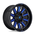 FUEL OFF-ROAD D646 HARDLINE GLOSS BLACK BLUE TINTED CLEAR | 22x12 -44 124.2 (8x180)