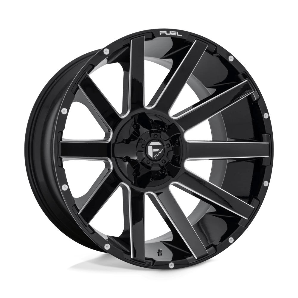 FUEL OFF-ROAD D615 CONTRA GLOSS BLACK MILLED | 24x12 -44 125.1 (8x165.1)