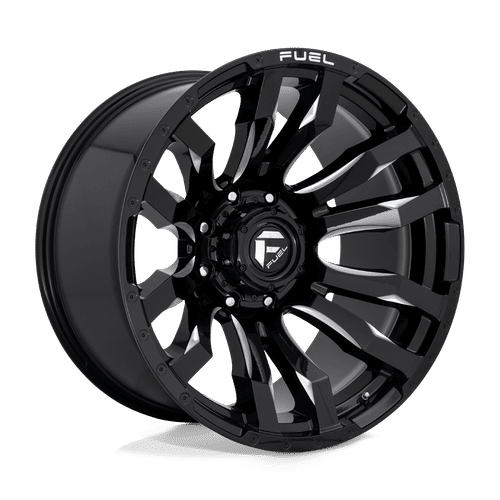FUEL OFF-ROAD D673 GLOSS BLACK MILLED | 22x12 -44 125.1 (8x170)