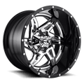 FUEL OFF-ROAD D272 ROCKER CHROME PLATED GLOSS BLACK LIP | 22x10 -13 125.1 (8x170)