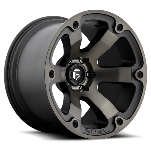 FUEL OFF-ROAD D564 BEAST MATTE BLACK DOUBLE DARK TINT | 17x9 35 108 (6x139.7)