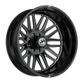 XF OFFROAD XF-240 Gloss Black Milled | 22x10 -18 125.2 (8x165.1/8x170)
