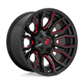 FUEL OFF-ROAD D712 GLOSS BLACK RED TINTED CLEAR | 20x10 -18 125.1 (8x165.1)