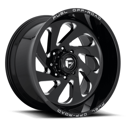 FUEL OFF-ROAD D637 VORTEX GLOSS BLACK MILLED | 22x12 -44 125.1 (8x170)