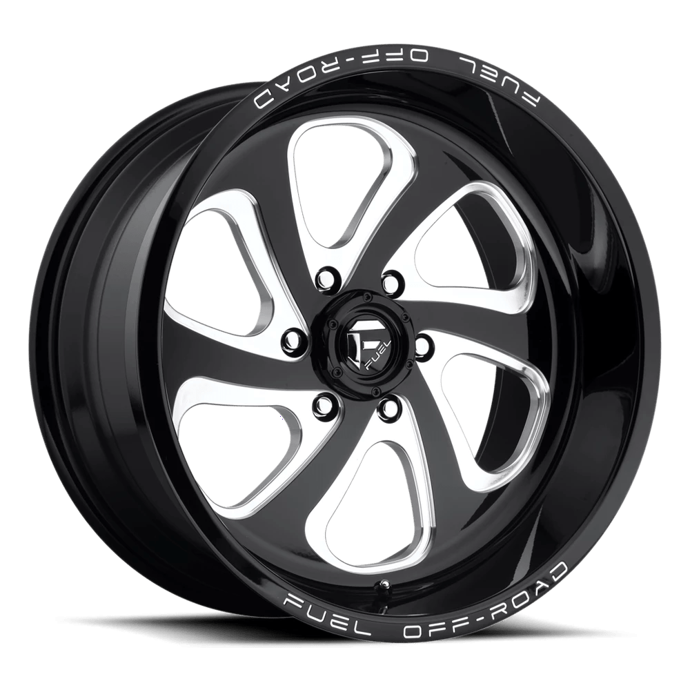 FUEL OFF-ROAD D587 FLOW GLOSS BLACK MILLED | 18x9 20 125.1 (8x165.1)