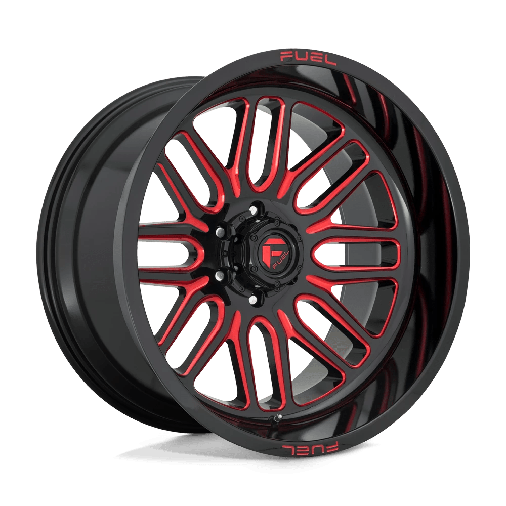 FUEL OFF-ROAD D663 IGNITE GLOSS BLACK RED TINTED CLEAR | 22x12 -43 106.1 (6x139.7)