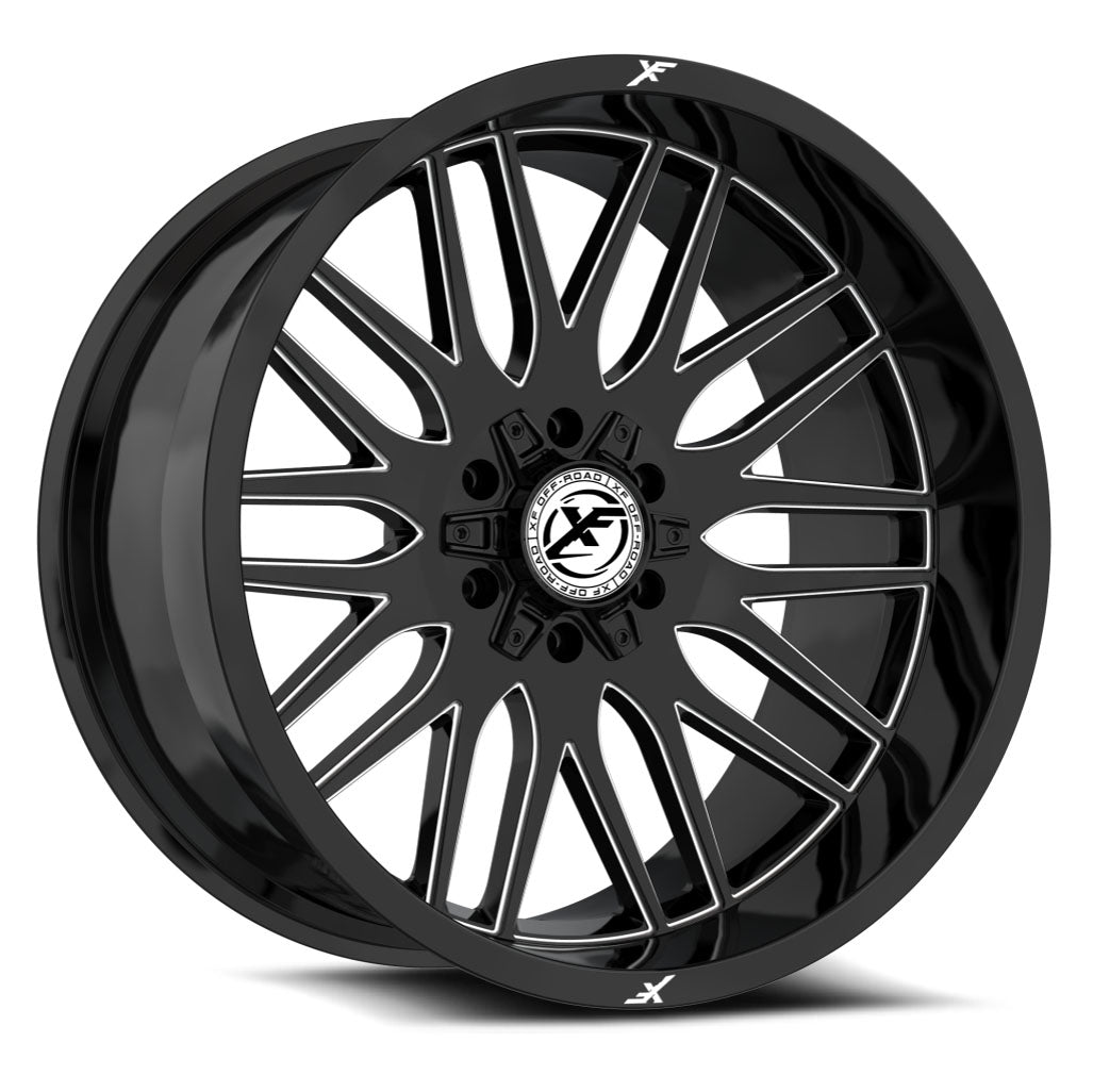 XF OFFROAD XF-240 Gloss Black Milled | 24x14 -76 106.4 (6x135/6x139.7)