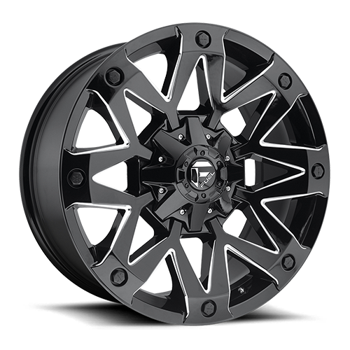 FUEL OFF-ROAD D555 AMBUSH GLOSS BLACK MILLED | 20x10 -18 106.1 (6x135/6x139.7)