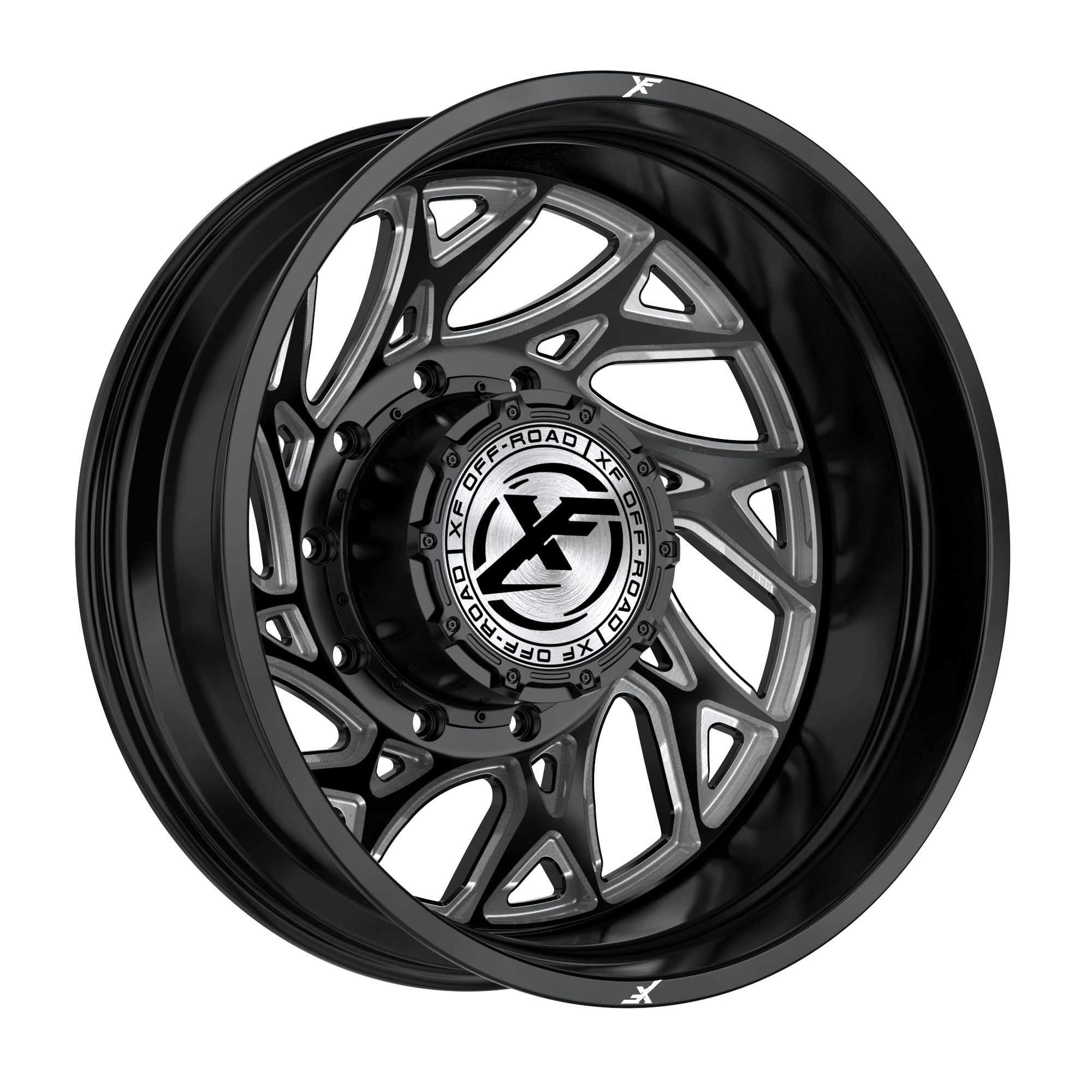XF OFFROAD XF-229 Gloss Black Milled | 20x10 -24 106.4 (6x135/6x139.7)