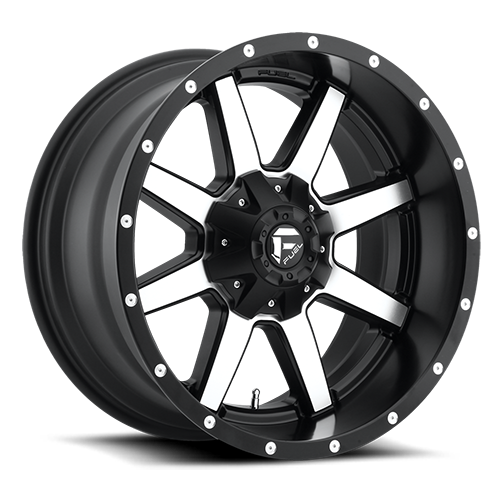 FUEL OFF-ROAD D537MAVERICK MATTE BLACK MACHINED | 20x10 -12 124.2 (8x180)