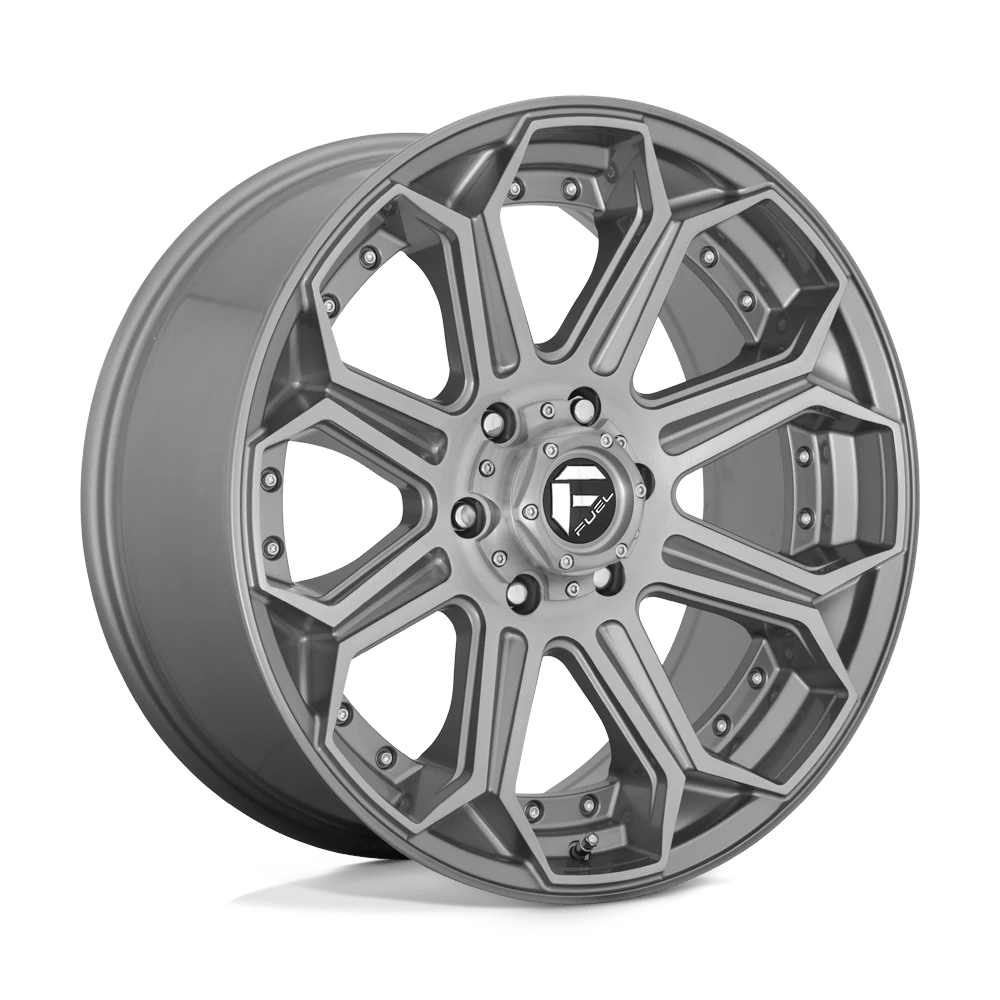 FUEL OFF-ROAD D705 SIEGE BRUSHED GUN METAL TINTED CLEAR | 22x10 -18 106.1 (6x139.7)