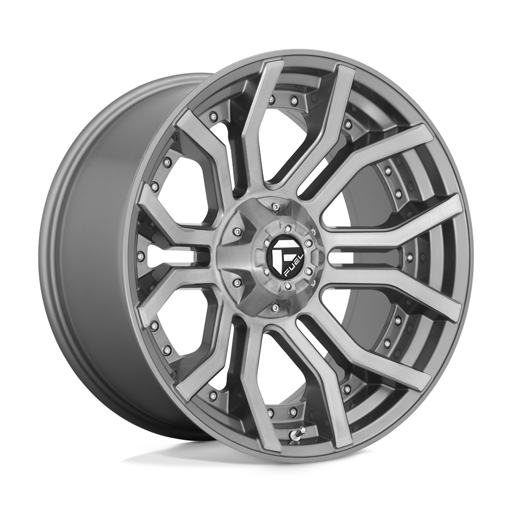 FUEL D713 RAGE PLATINUM Brushed | 24x12 -44 125.10 (8x170)