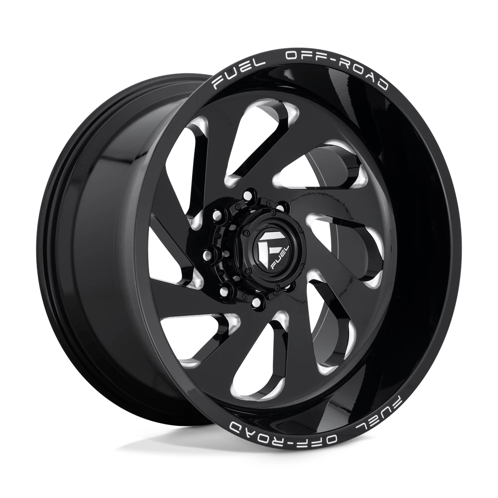 FUEL OFF-ROAD D637 VORTEX GLOSS BLACK MILLED | 22x12 -44 125.1 (8x165.1)