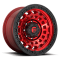 FUEL OFF-ROAD D632 ZEPHYR CANDY RED BLACK BEAD RING | 18x9 -12 125.1 (8x170)
