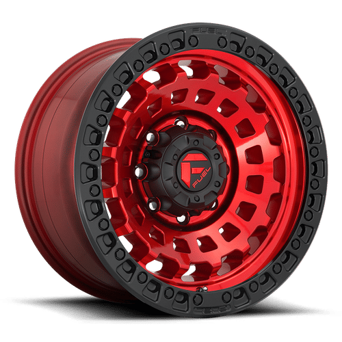 FUEL OFF-ROAD D632 ZEPHYR CANDY RED BLACK BEAD RING | 18x9 -12 125.1 (8x170)