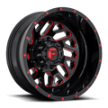 FUEL OFF-ROAD D656 GLOSS BLACK RED TINTED CLEAR | 20x8.25 -201 142 (8x200)