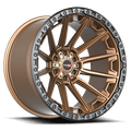 VORTEK VRT-601 Matte Bronze With Black Bead Ring | 17x9 0 106.1 (6x135/6x139.7)