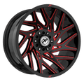 XF OFFROAD XF-229 Gloss Black Milled Red | 20x10 -12 106.4 (6x135/6x139.7)