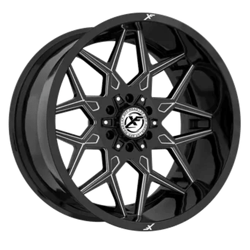 XF OFFROAD XF-238 Gloss Black Milled | 20x10 -12 106.4 (6x135/6x139.7)