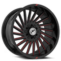 XF OFFROAD XF-239 Gloss Black Milled Red | 20x10 -12 106.4 (6x135/6x139.7)