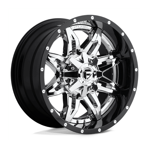 FUEL OFF-ROAD D266 CHROME PLATED GLOSS BLACK LIP | 20x10 -19 125.1 (8x165.1)