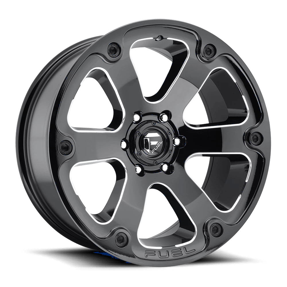 FUEL OFF-ROAD D562 BEAST GLOSS BLACK MILLED | 20x12 -44 87.1 (6x135)