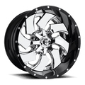 FUEL OFF-ROAD D240 CHROME PLATED GLOSS BLACK LIP | 20x9 20 125.1 (8x170)