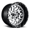 FUEL OFF-ROAD D211 TRITON CHROME PLATED GLOSS BLACK LIP | 22x10 -13 124.2 (8x180)