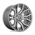 FUEL OFF-ROAD D713 RAGE PLATINUM BRUSHED GUN METAL TINTED CLEAR | 22x10 -18 125.1 (8x165.1)