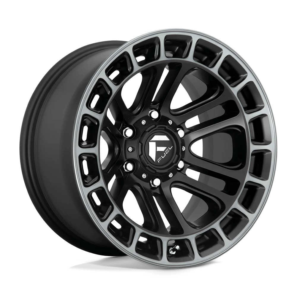 FUEL OFF-ROAD D720 HEATER MATTE BLACK DOUBLE DARK TINT MACHINED | 17x9 -12 87.1 (6x135)