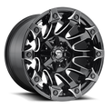 FUEL OFF-ROAD D578 BATTLE AXE GLOSS BLACK MILLED | 22x12 -44 106.1 (6x135/6x139.7)