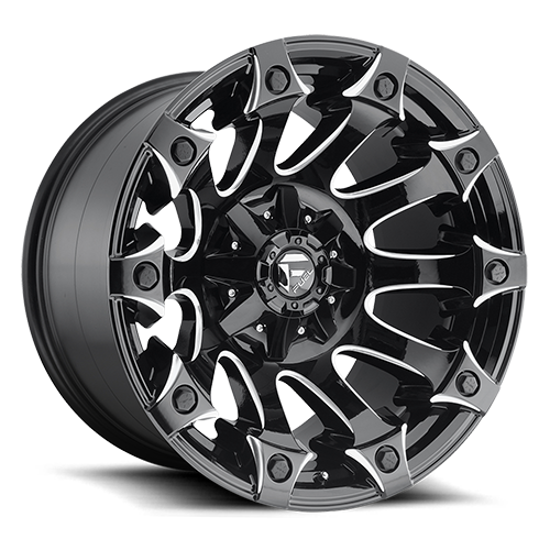 FUEL OFF-ROAD D578 BATTLE AXE GLOSS BLACK MILLED | 18x9 20 106.1 (6x135/6x139.7)