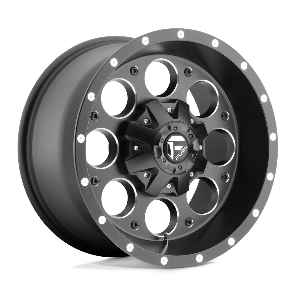 FUEL OFF-ROAD D525 REVOLVER MATTE BLACK MILLED | 17x9 -12 106.1 (6x135/6x139.7)