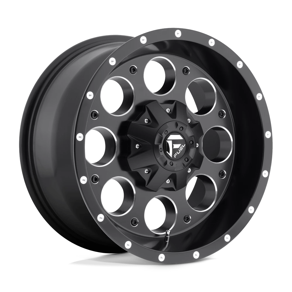 FUEL OFF-ROAD D525 REVOLVER MATTE BLACK MILLED | 17x9 -12 125.1 (8x170)