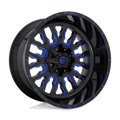 FUEL OFF-ROAD D645 STROKE GLOSS BLACK BLUE TINTED CLEAR | 22x12 -44 125.1 (8x170)