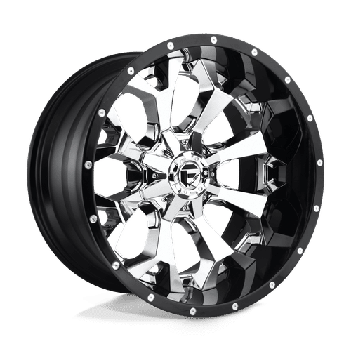 FUEL OFF-ROAD D246 CHROME PLATED GLOSS BLACK LIP | 22x10 -13 124.2 (8x180)