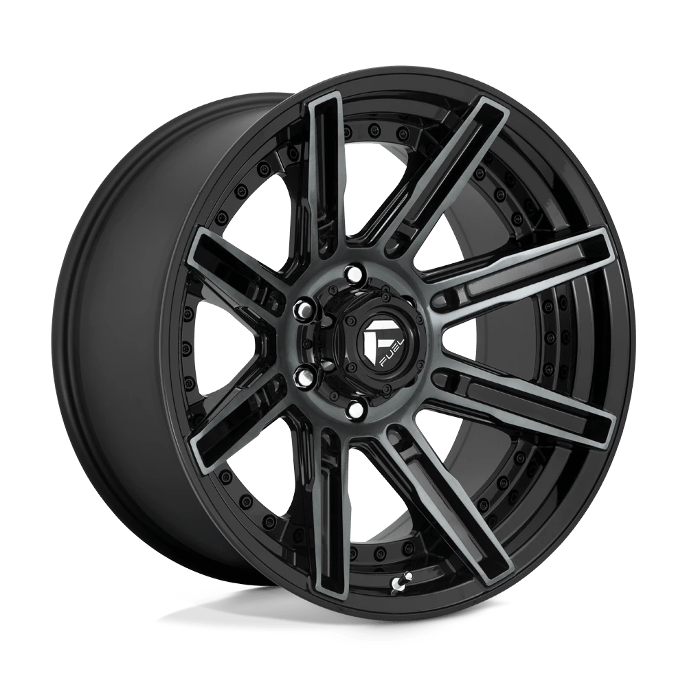 FUEL OFF-ROAD D708 ROGUE GLOSS MACHINED DOUBLE DARK TINT | 20x10 -18 87.1 (6x135)