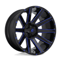 FUEL OFF-ROAD D644 CONTRA GLOSS BLACK BLUE TINTED CLEAR | 24x14 -75 125.1 (8x165.1)