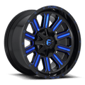 FUEL OFF-ROAD D646 HARDLINE GLOSS BLACK BLUE TINTED CLEAR | 20x12 -44 125.1 (8x165.1)