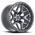 VORTEK VRT-603 Matte Titanium Black Bead Ring | 22x12 -44 106.1 (6x135/6x139.7)