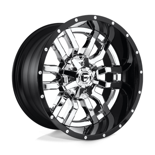 FUEL OFF-ROAD D270 CHROME PLATED GLOSS BLACK LIP | 20x10 -18 125.1 (8x165.1)