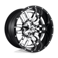 FUEL OFF-ROAD D270 CHROME PLATED GLOSS BLACK LIP | 22x10 -13 106.1 (6x135/6x139.7)