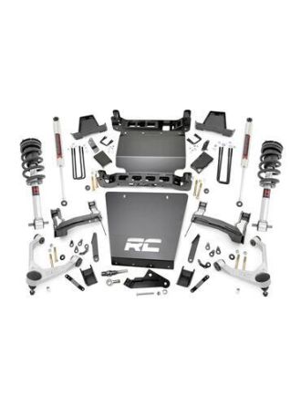 Rough Country 7 Inch Stamped Steel LCA Lift Kit - Forged UCA - Bracket - M1 Struts/M1 - Chevy/GMC 1500 (16-18)