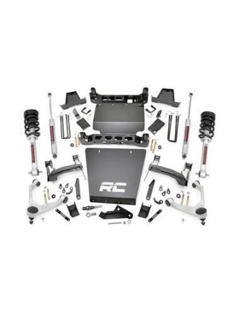 Rough Country 7 Inch Stamped Steel LCA Lift Kit - Forged UCA - Bracket - N3 Struts - Chevy/GMC 1500 (16-18)