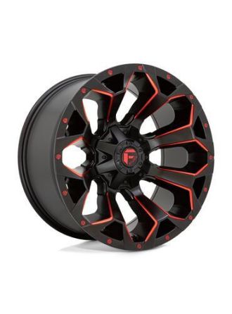 Fuel D787 ASSAULT - Matte Black Red Milled (6X135/6X139.7)