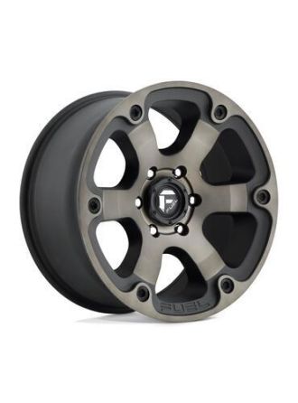 Fuel D564 BEAST - Matte Black Double Dark Tint (5X127)
